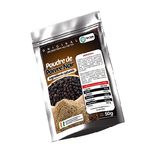 POUDRE DE POIVRE NOIR BIO