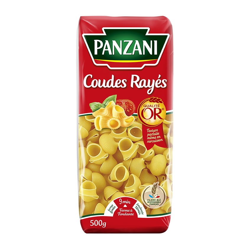 PANZANI COUDES RAYES (500g)